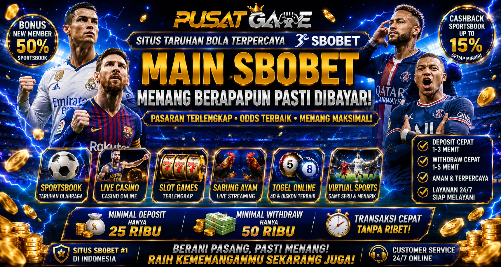 PUSATGAME> Link Situs Judi Bola Mix Parlay Online Terpercaya